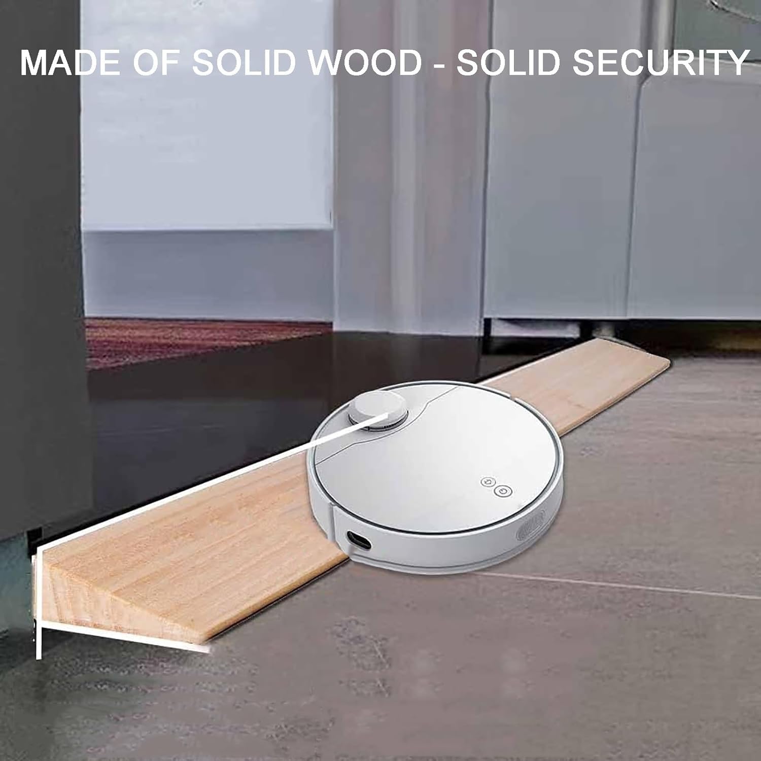 Extensión de Nivelación Rampa de Madera portátil for Puerta, Apta for sillas de Ruedas, carretillas y Scooters eléctricos. Barra de umbral de Caucho(60 * 10 * 6cm(24 * 4 * 2.4inch))