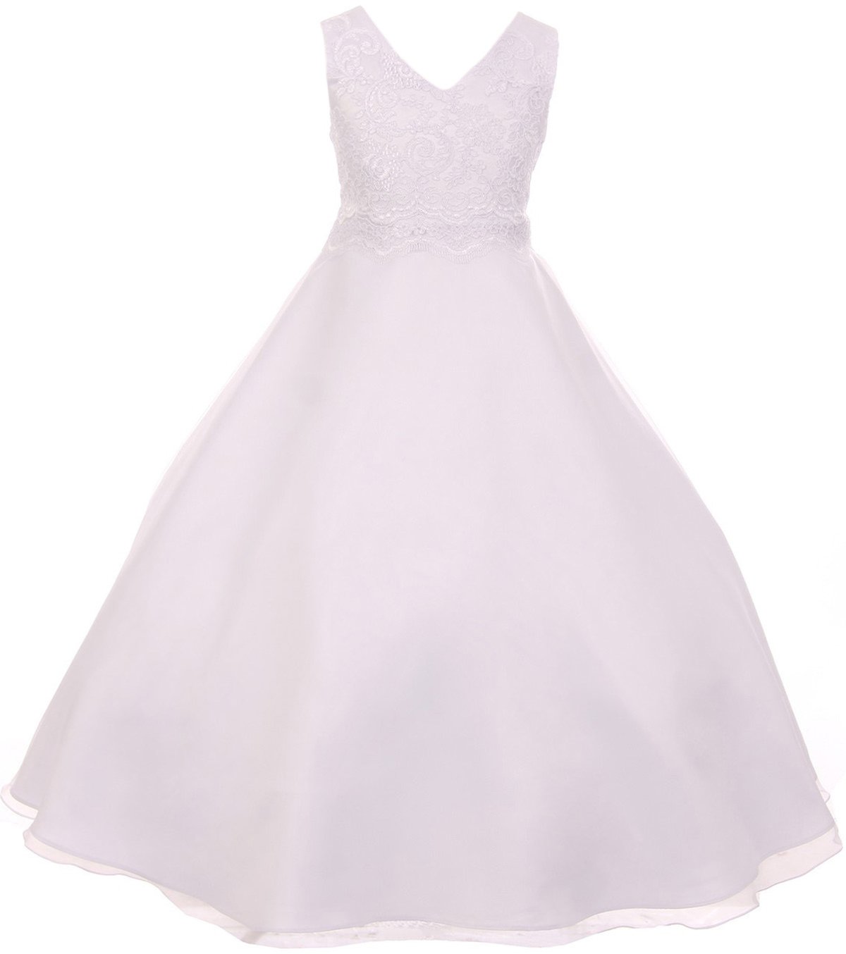 BNY Corner Elegant Lace Satin Formal First Communion Flower Girl Dress USA 6-16