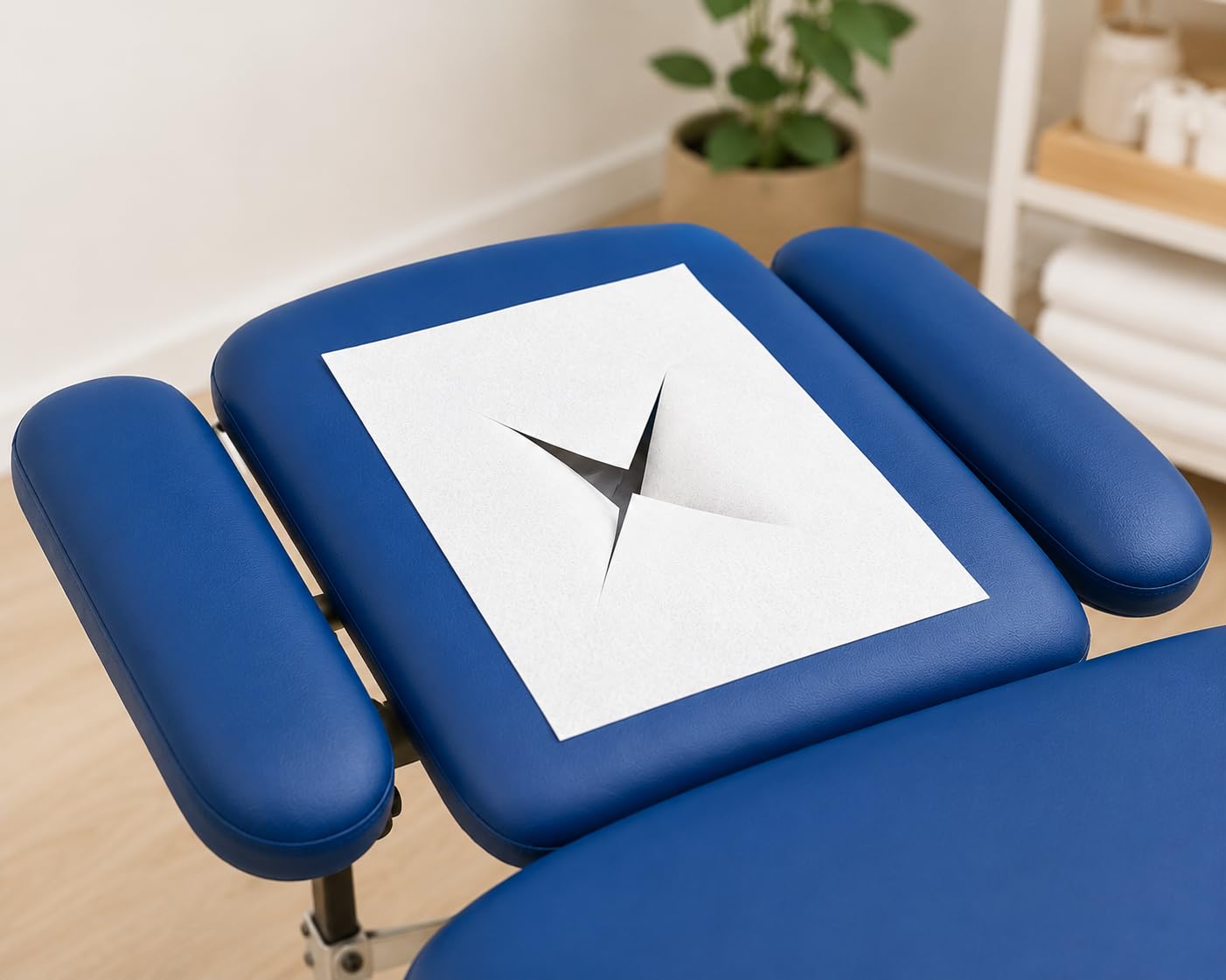 SPARPAKET 1000 Stück Massage-Gesichtsauflage (10x100er Pack) Nasenschlitztücher 300x210mm