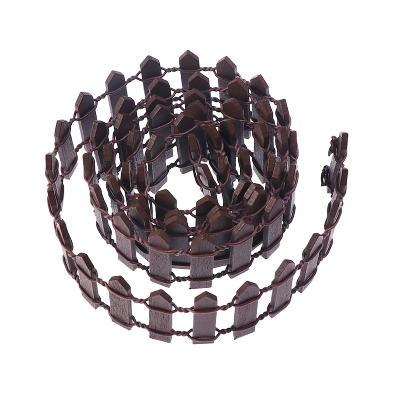 ZEPFJHE Miniature Wooden Picket Fence Roll for Garden Scenery Farmhouse Decor Miniature Fence for Model