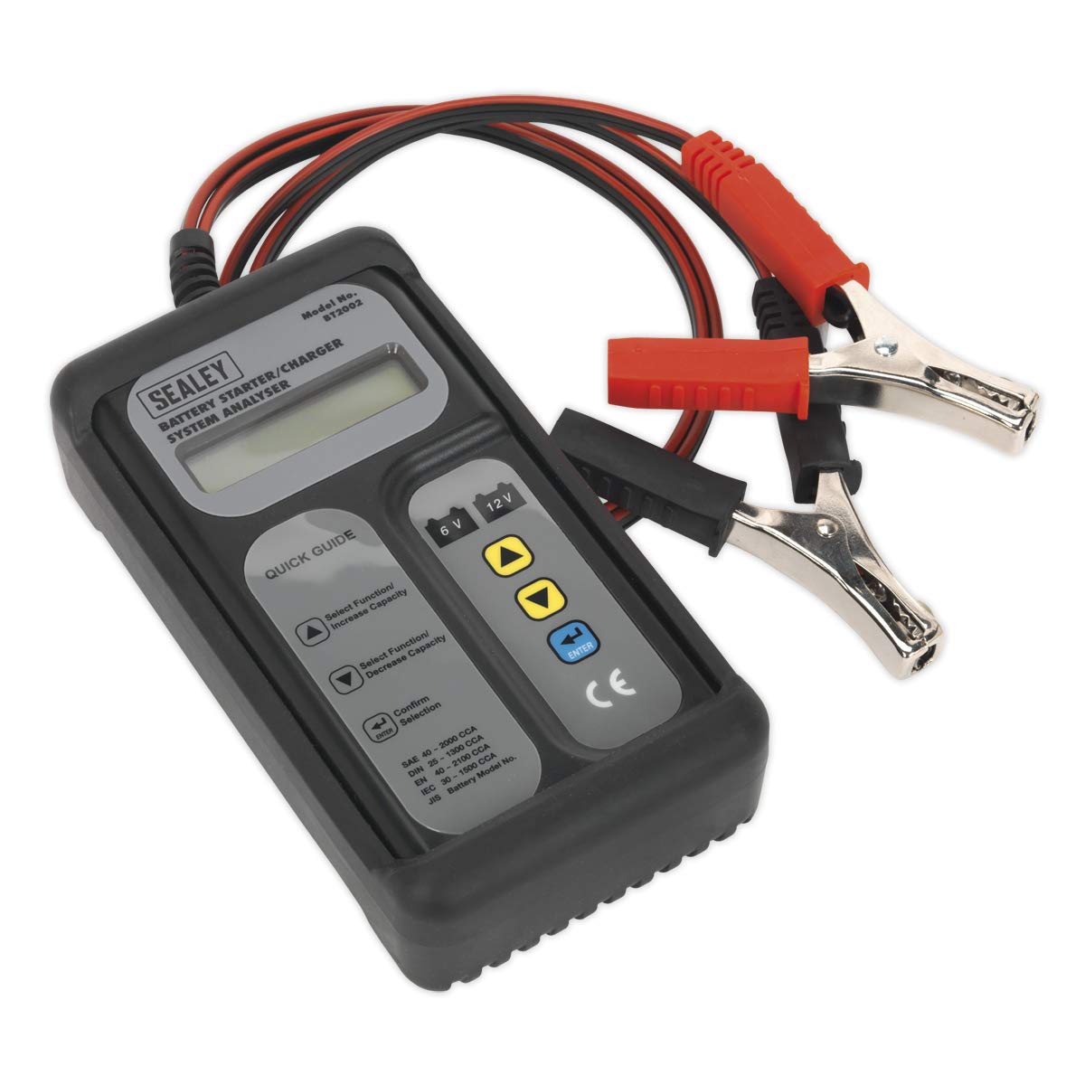 Sealey BT2002 Digital Battery & Alternator Tester 6-12V Battery 6,...