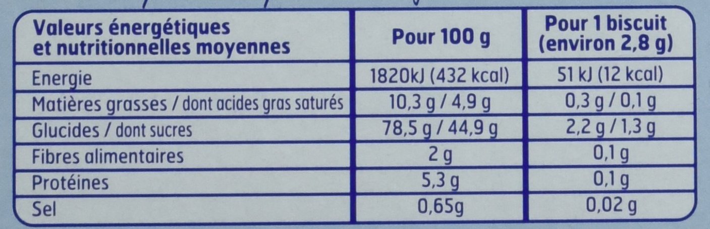 Belle France Langues de Chat 12 Paquet 200 g - Lot de 6