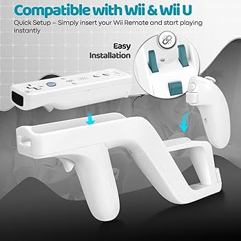 Amazon.co.jp: 2 x Zapperガンfor Wiiワイヤレスリモートコントローラ