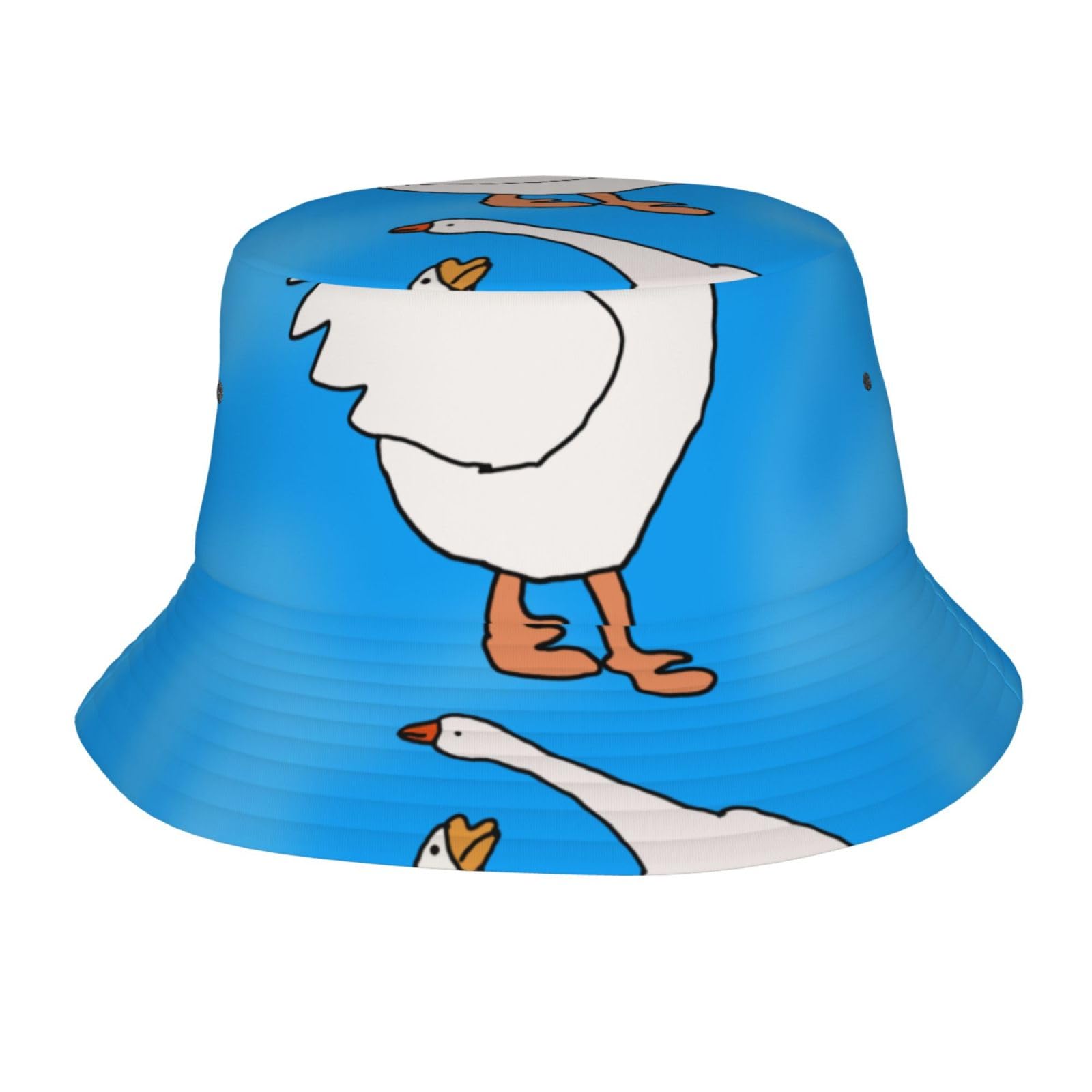 White Goose House Men's and Women's Fashionable Adult Sunshade Fisherman Hats, Bucket Hats, Summer Travel Beach Sun Hats