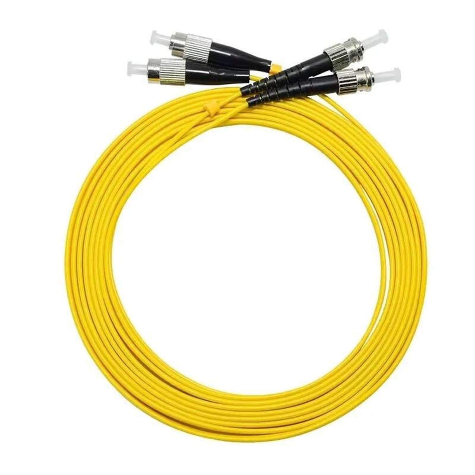 Cavo patch in fibra ottica monomodale FC/UPC-ST/UPC, 10 pezzi, cavo jumper simplex SM Duplex 2 core, 1 m, 2 m, 3 m, 5 m, 10 m(1m)