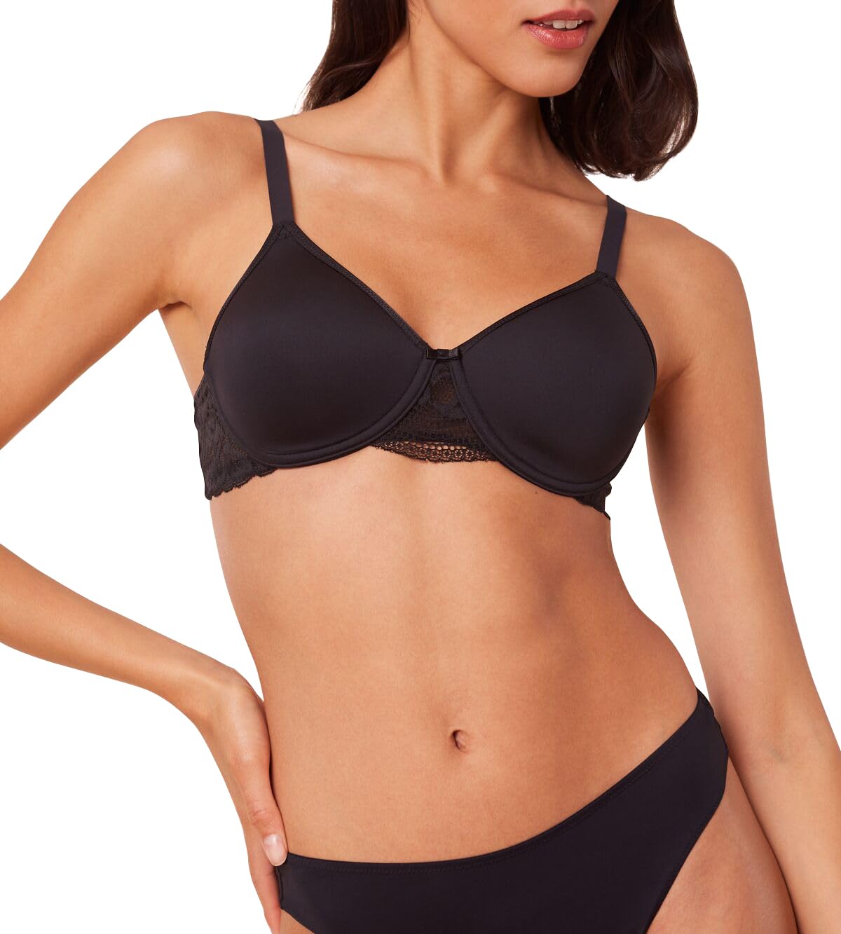 Triumph Women's Modern Lace + Cotton Wp Ex Bra, Black, 38D