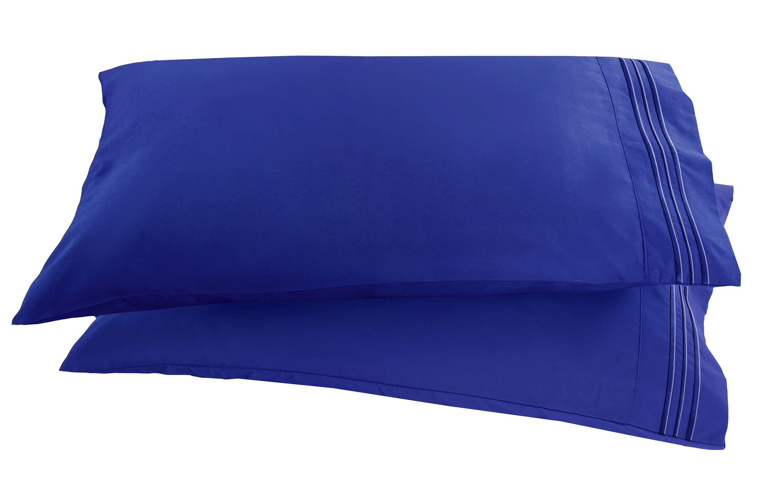 Elegant ComfortPremium Hotel Quality 2-Piece Pillowcase Set, Luxury & Softest 1500 Thread Count Egyptian Quality Bedding Pillowcases, Wrinkle and Fade Resistant,Royal Blue