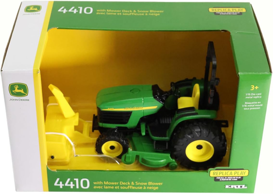 John Deere 1/16 4410 with Mower Deck and Snow Blower Toy - LP83254