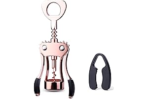 Premium Zinc Alloy Wing Corkscrew Wine Bottle Opener with Multifunctional Bottle Opener