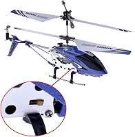 Vista 4 de Syma S107 / S107G R / C Helicóptero con giroscopio., Azul