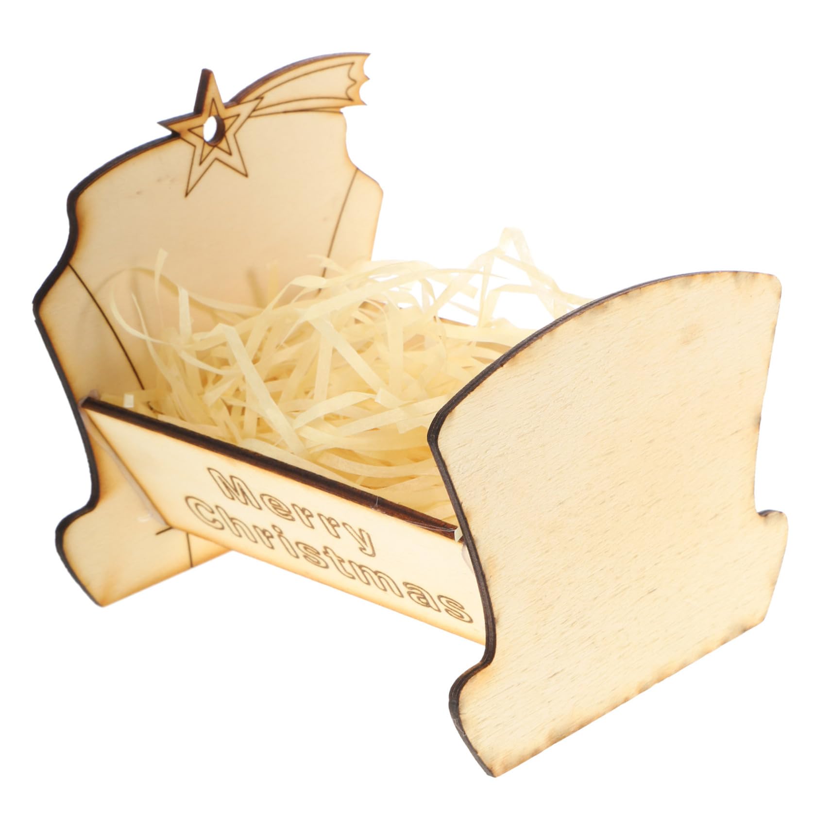 Amazon.co.jp: OFFSCH ホーリーベビーベッドセット 木製飼い葉桶 ミニ