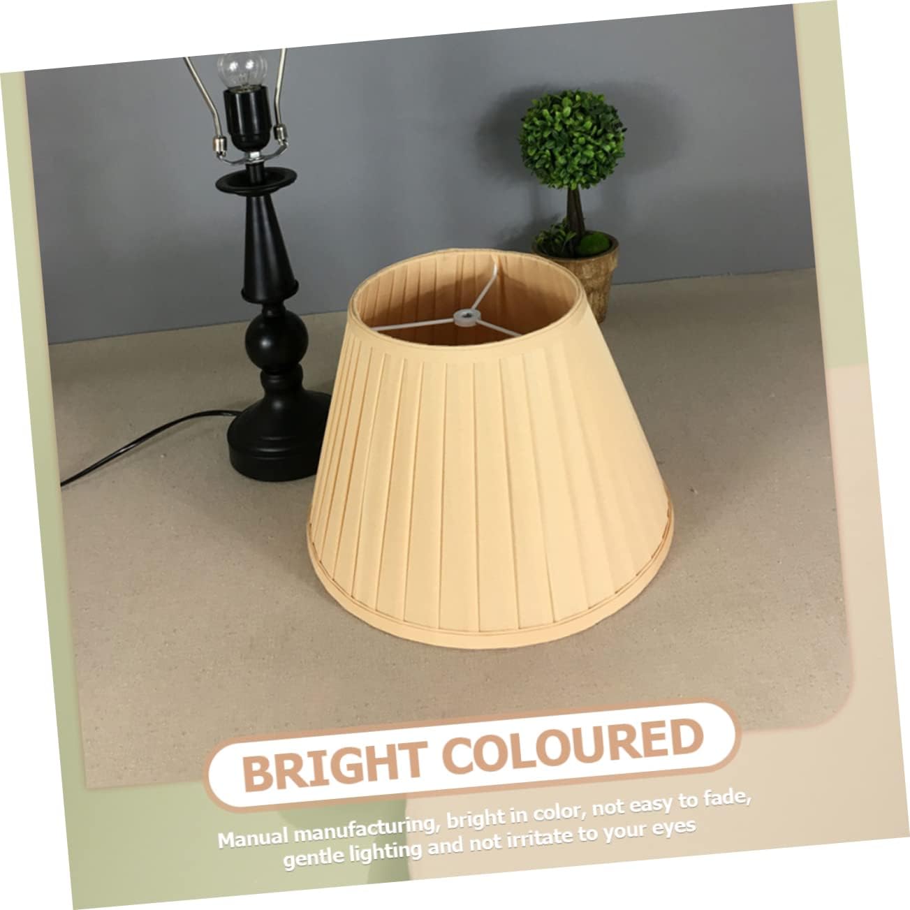 Pleated Fabric Lamp Shade Replacement for Wall and Desk Lamps Elegant Design Easy to Install Fits American Style Fixtures for Home Lighting