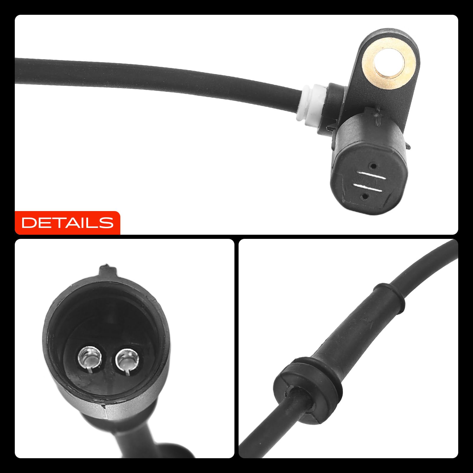 Frankberg Capteur ABS de vitesse de roue arrière droite 7700425825 | Compatible avec: Twingo I C06