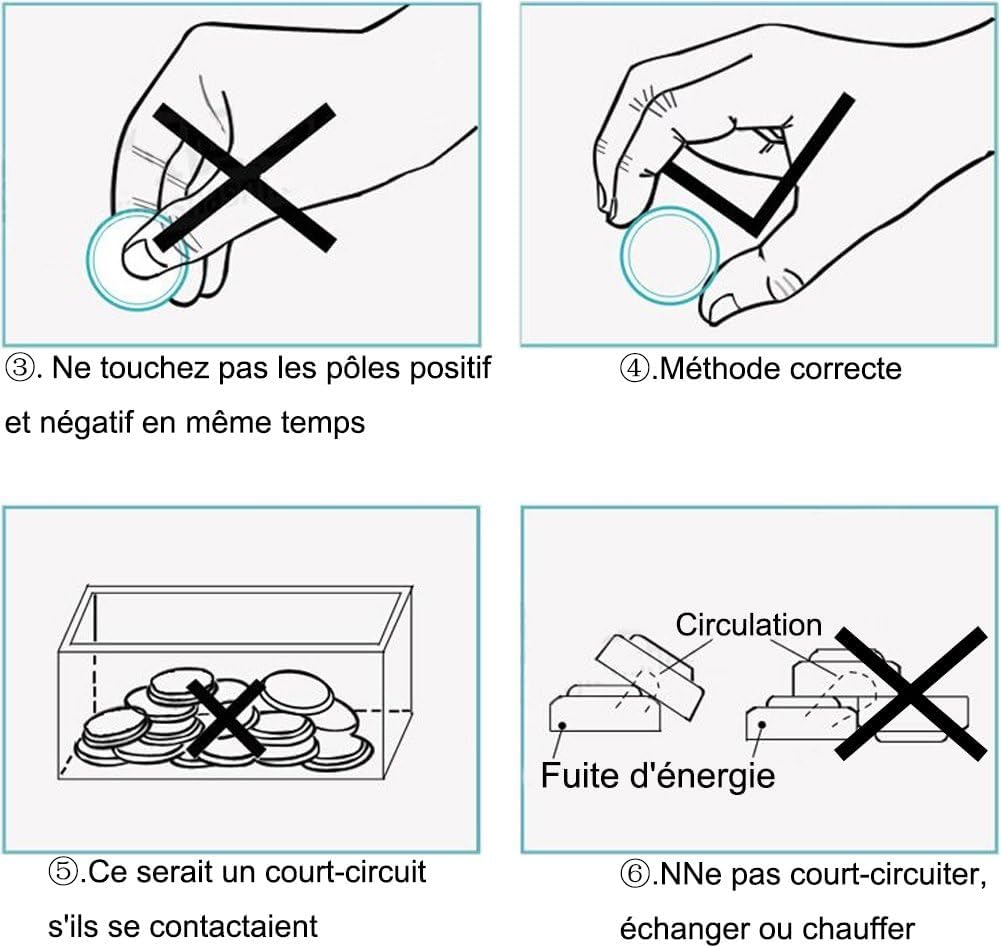 Paquet de 40 Piles Bouton alcaline de la Pile LR1130 AG10