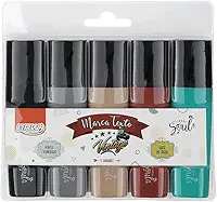 Caneta Marca Texto Vintage Blister com 5 Unidades, BRW