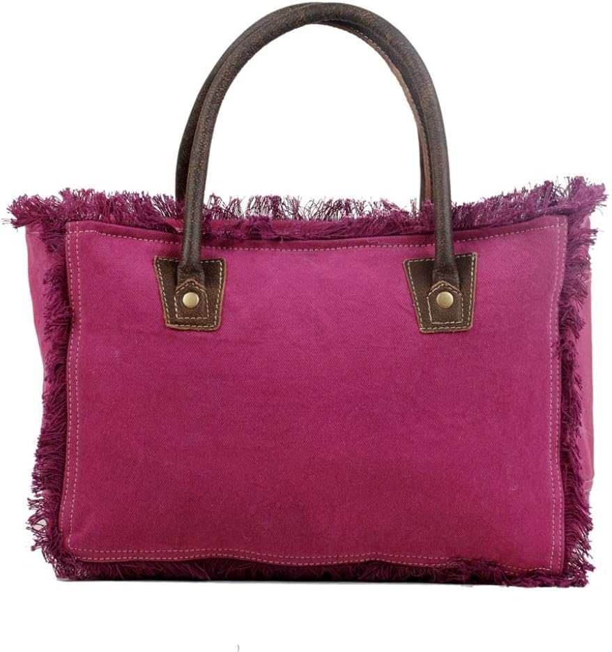 Myra Bag Sel De Mer Canvas Purses for Women - Canvas Tote Bag with Leather Strap, French Inspired Fabric Handbags for Women