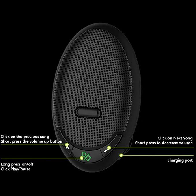 Altavoz Bluetooth 5.0 Manos Libres para Coche con Clip miniatura 4