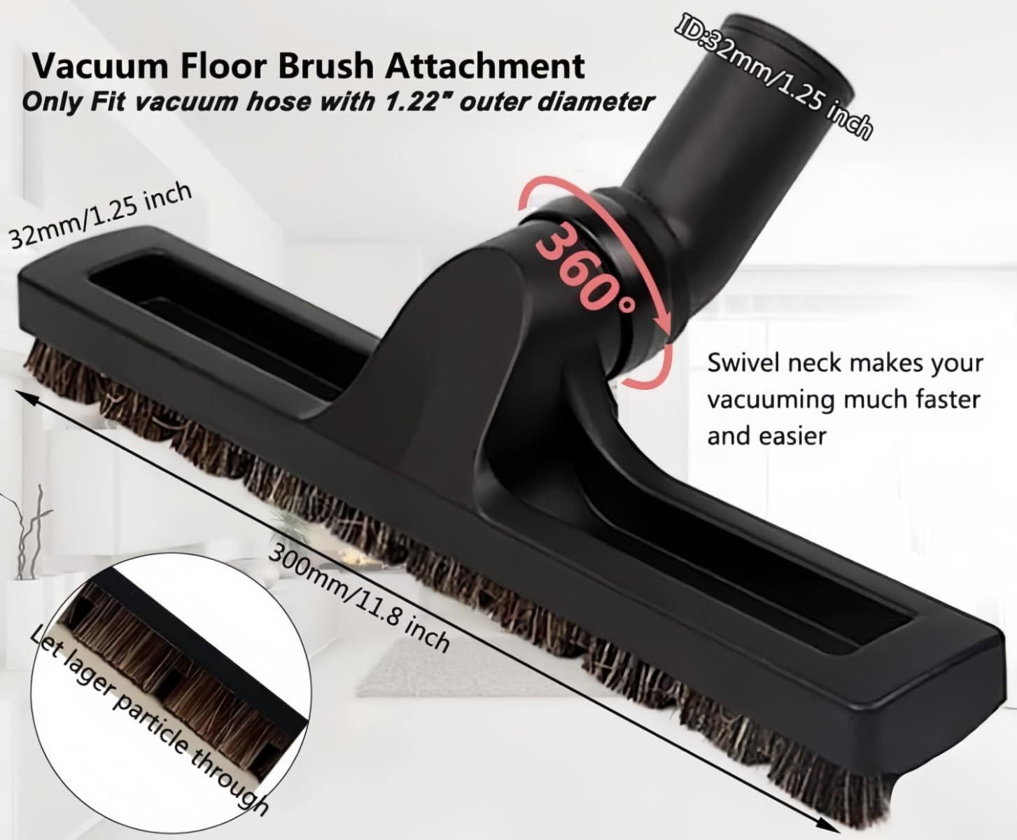 15 Pcs Universal Vacuum Attachments & Brushes for Shop Vac Accessories - 2 1/2