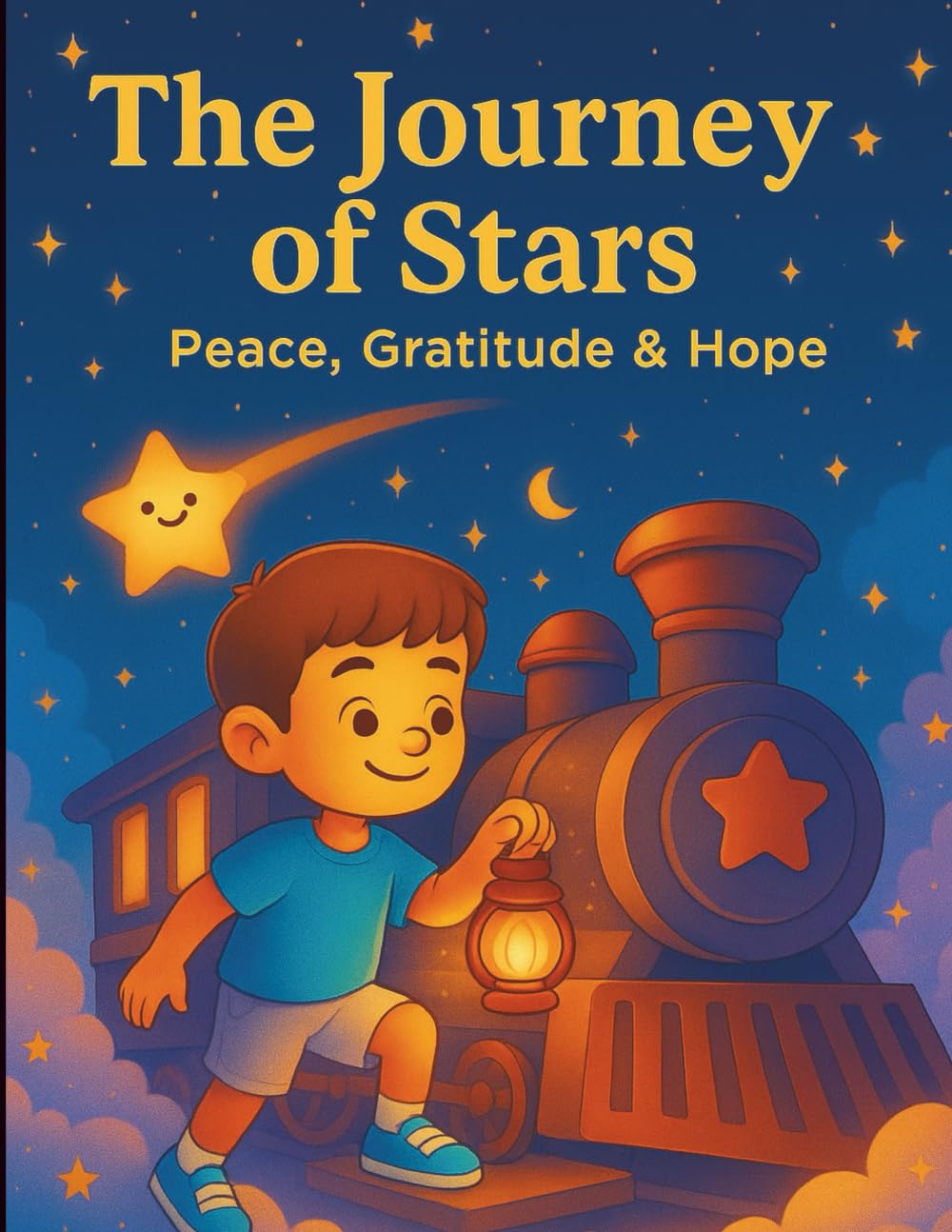 The Journey of Stars : Peace, Gratitude & Hope, Coloring Book for all Ages
