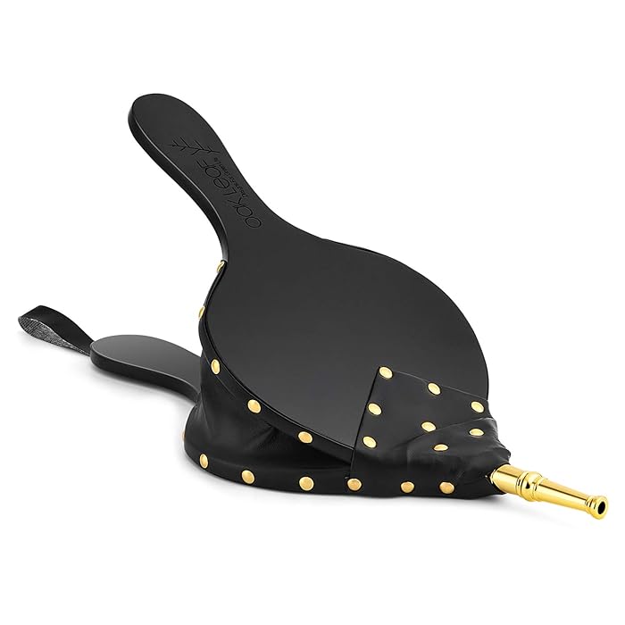 Buy OAK LEAF Fire Bellows, 15.5" x 7" Fireplace Bellows Wood Air Blower