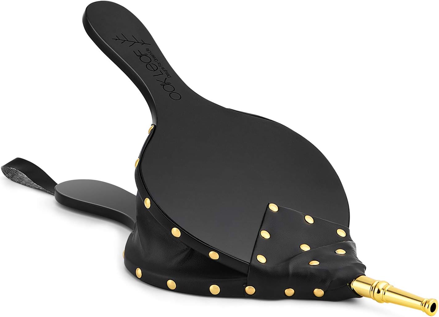 ZCOLOR 1PCS Brown Wood Fireplace Bellows 15" x 6.5