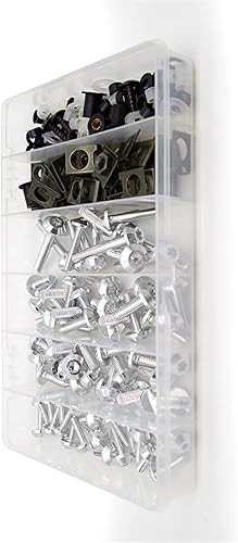 Body Bolts Kit Motorcycle Fairing Bolt Screw Nuts Set for Benelli Trk502 TNT 250 Tnt250 TRK 502 Trk502X TRK 502X 600I Bn302 502C (Color Silver)