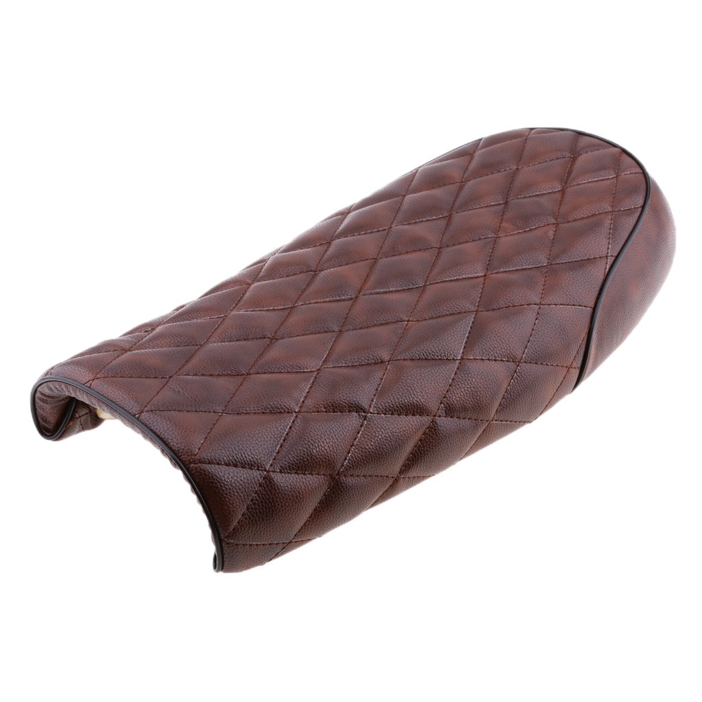 Universale Brat Flat Cafe Racer Sella Moto Vintage - Marrone