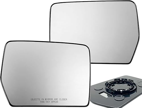 Vista 15 de APA - Repuesto compatible con espejo de vidrio sin calefacción para 2004-2014 Serie F Pickup lado derecho del pasajero 4L3Z17K707AB BL3Z17K707A
