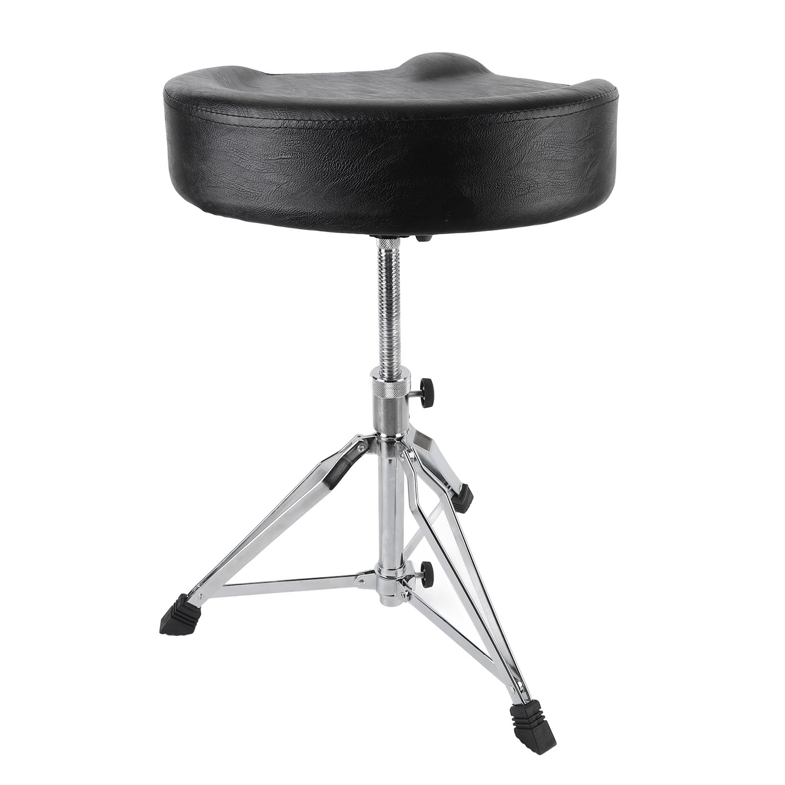 VGEBY Trono di percussioni regolabile in altezza con supporto per piedi solido Sgabello per percussioni antiscivolo per appassionati di batteria