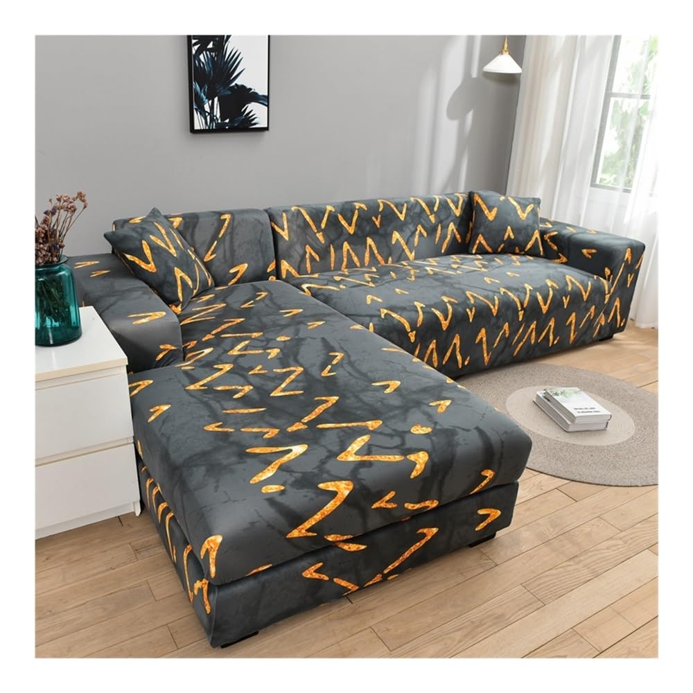 Housse de canapé extensible géométrique pour sublimer votre salon en un instant