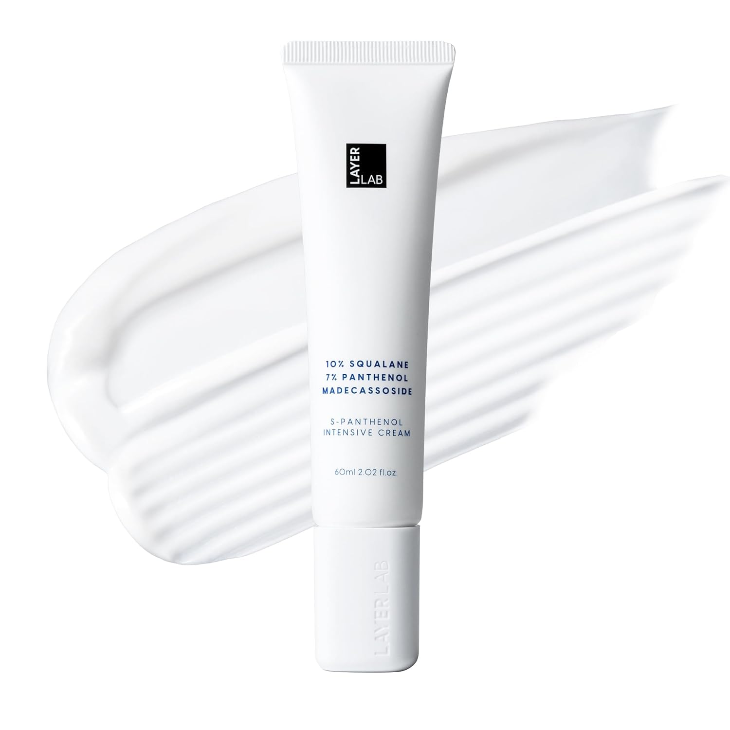 LAYERLAB S-Panthenol Intensive Facial Moisturizer 7% Panthenol & 10% Squalane for Dry, Sensitive Skin | Moisture Barrier Support & Visibly Calms Redness | Korean Skincare Face Cream 60ml, 2.02fl oz.