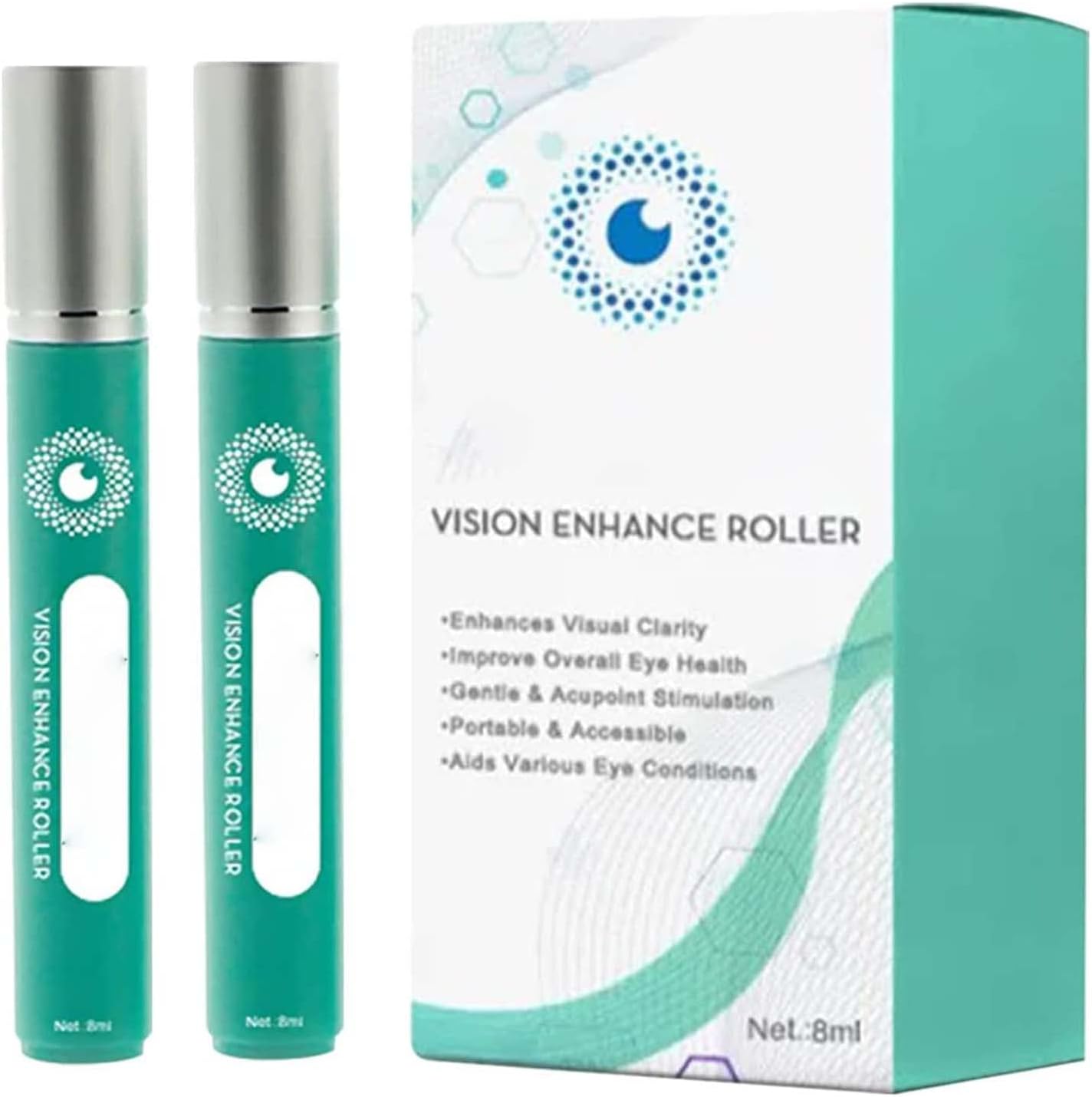 GFOUK Ophthalmoid Vision Enhance Roller,Vision Enhance Ophthalmic Massager,Relieve Fatigue,Restore Vision,& Enjoy Eye Relaxing While Playing Games,Working,or Seeking Visual Clarity (2PC)