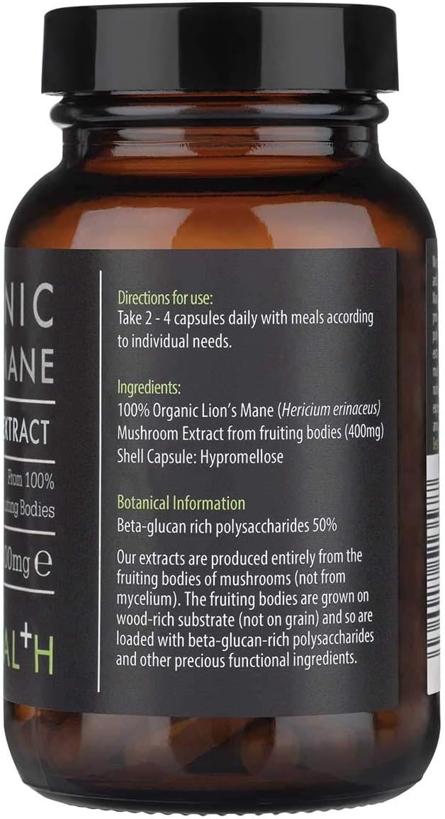 KIKI Health Organic Lion's Mane Mushroom Extract, 60 count (Pack of 1) - Image 3