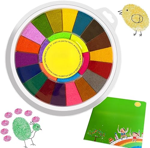 Miniatura 6 de Divertido kit de pintura de dedos, juego de pintura de dedos lavable para niños, divertido kit de pintura de dedos y libro para niños de 4 a 8 años,
