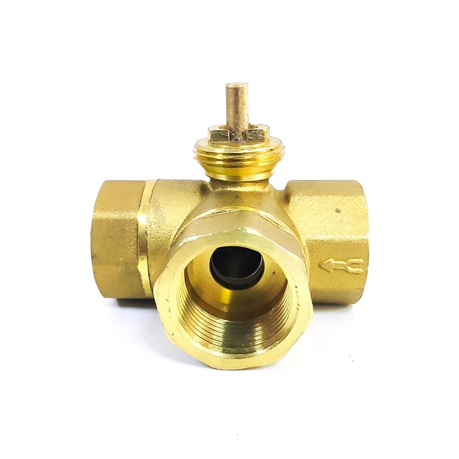 KKCZOFMJ 1/2" 3/4" 1" 3 way Motorized Ball Valve Body Brass Electric Ball Valve Body(DN20)