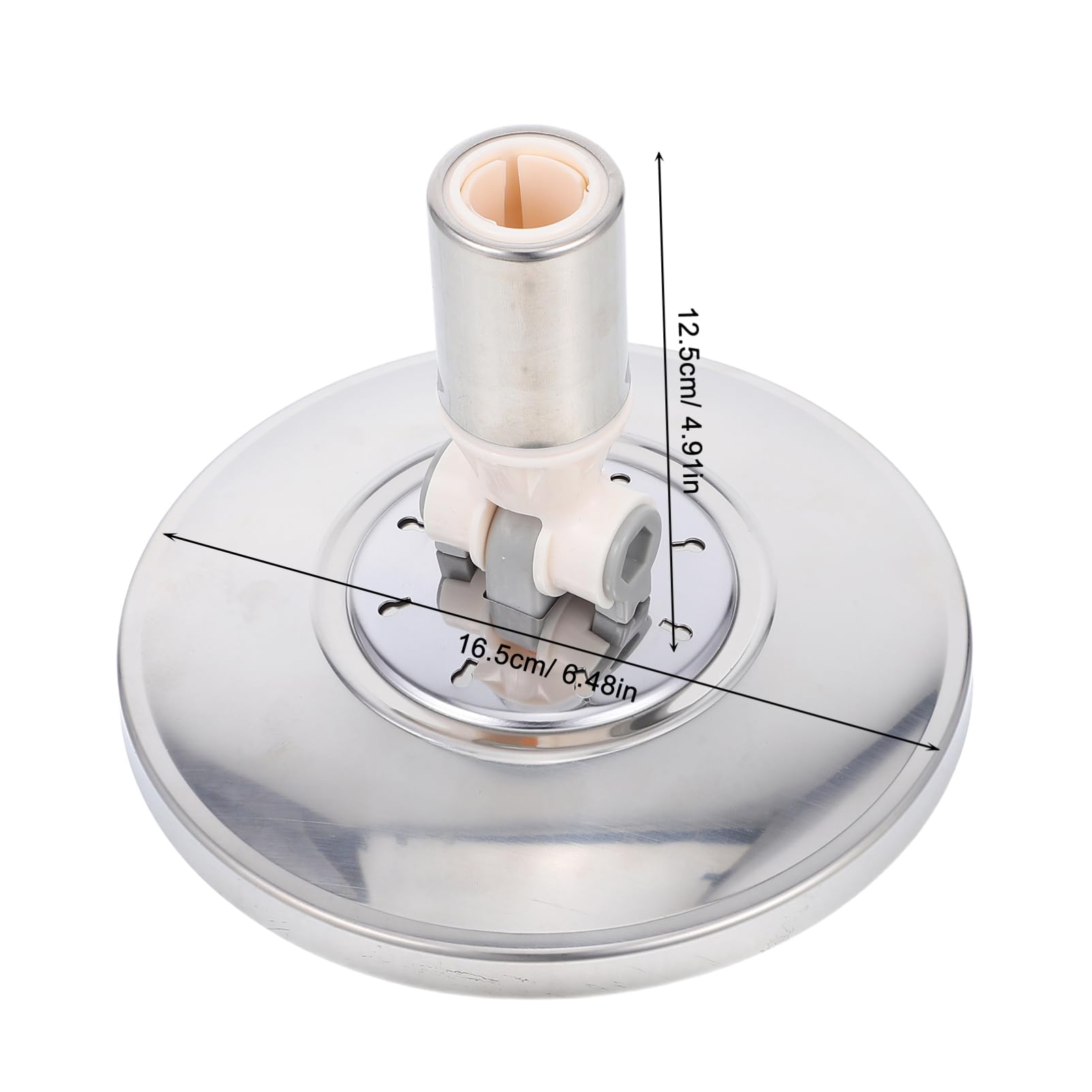 Cabilock Rotating Mop Replacement Head Adapter for Household Cleaning Systems Stainless Steel Pole with Enhanced Friction Design Compatible with Mop Brands