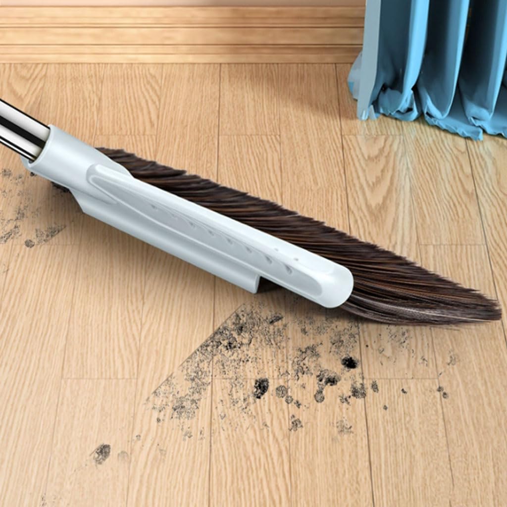 Moderno Juego de Escoba y recogedor para el hogar, Escoba barredora de Mango Largo con recogedor, Conjunto Combinado para Interior Conveniente