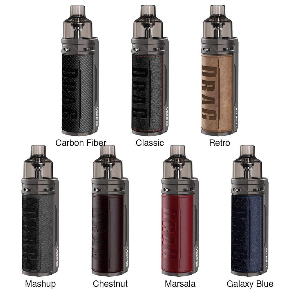 Cigarrillos electrónicos VOOPOO DRAG S 60W VW Pod Kit Batería incorporada  de 2500mAh Compatible con todas las bobinas PnP sin nicotina (Classic) :  Amazon.es: Electrónica