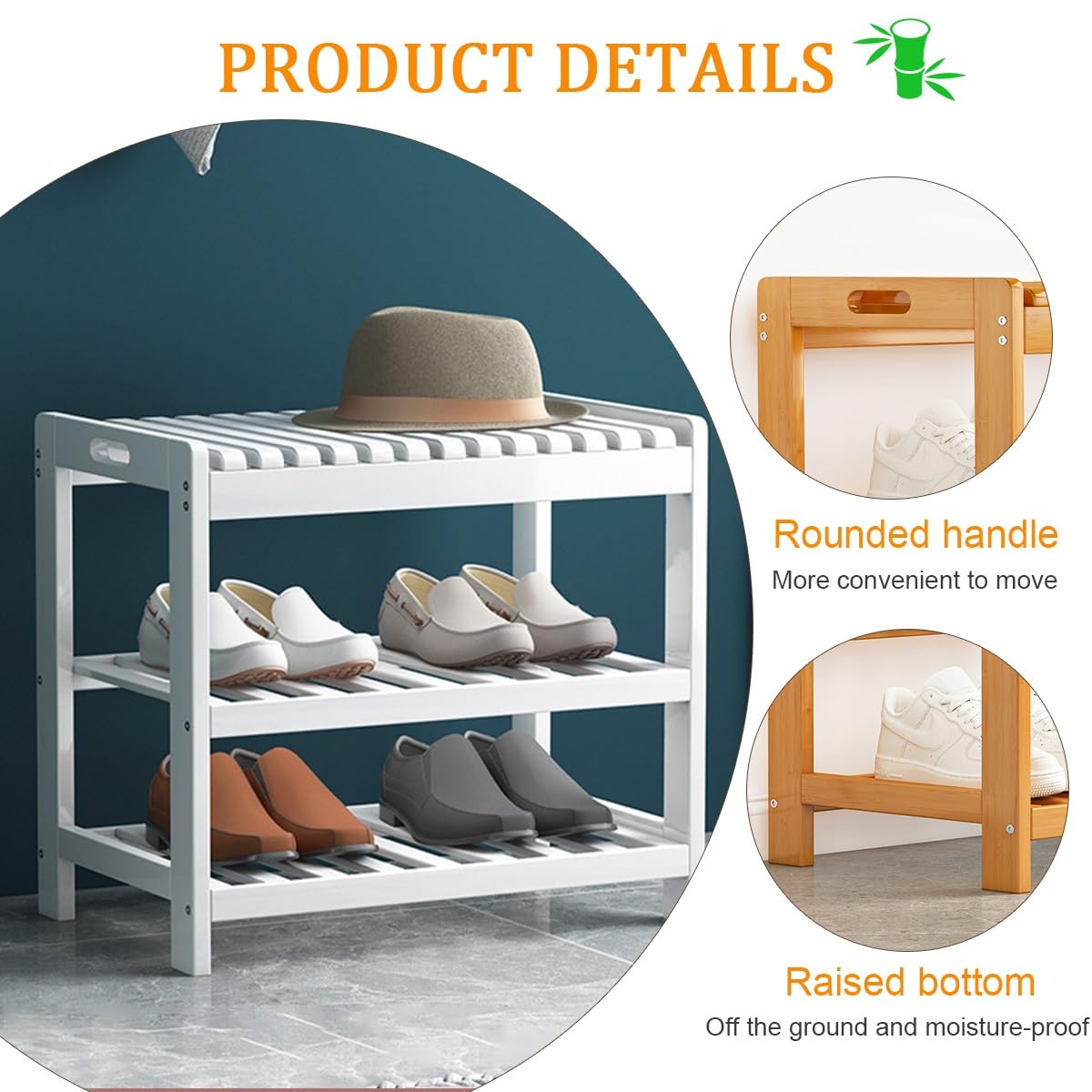 Banco de Almacenamiento - Scarpiera marrone chiaro con ripiano scarpiera per cambiare le scarpe, 50 cm, elegante e funzionale