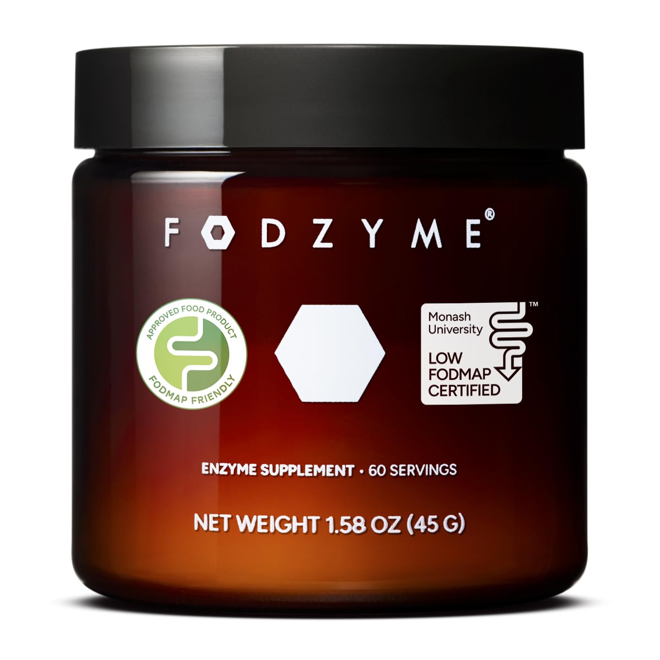 FODZYME Suplemento de Enzimas Digestivas em Pó, 60 doses