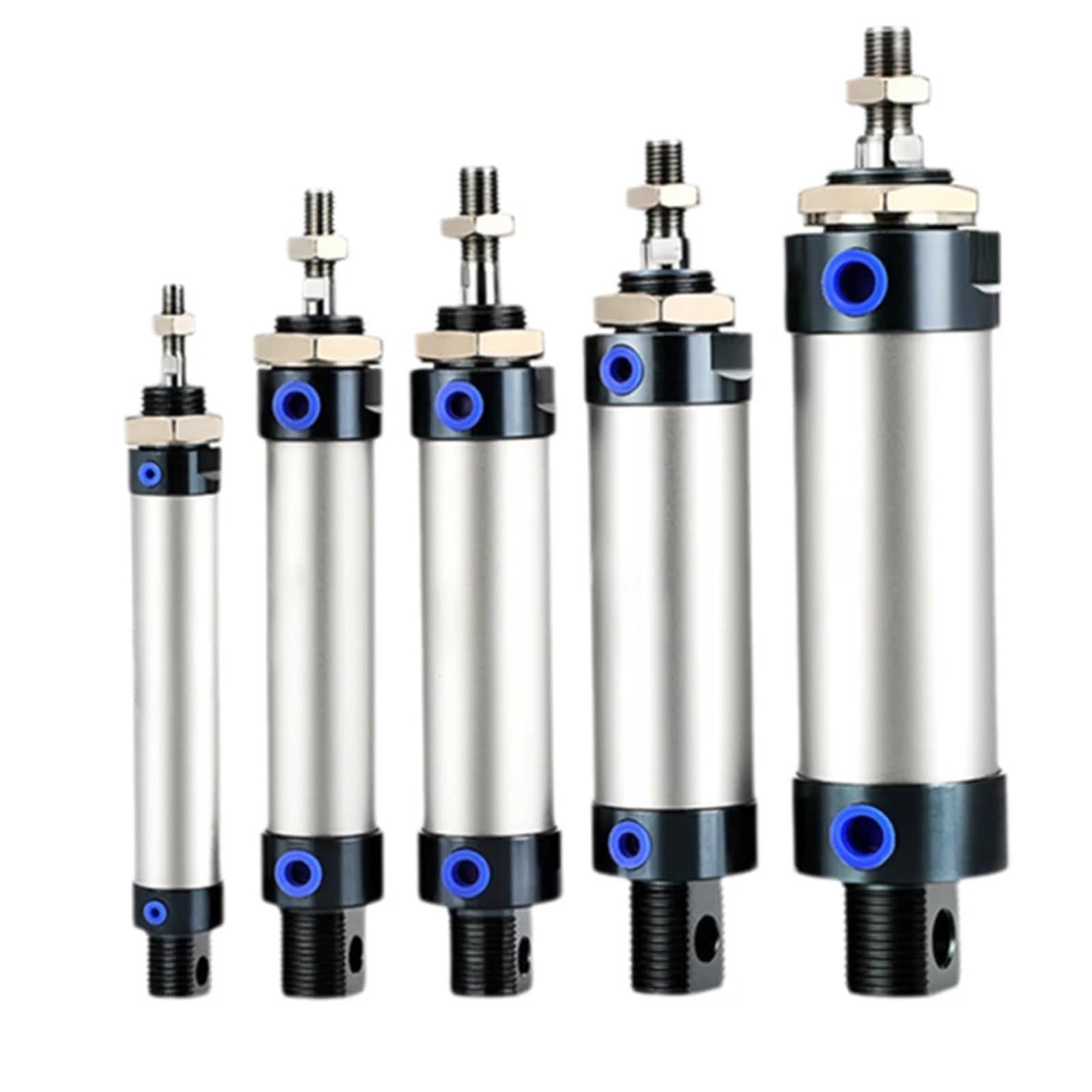 MAL Series Mini Pneumatic Cylinder Double Acting Aluminum Alloy Air Cylinder MAL 16/20/25/32mm Bore 25/50/75/100/200mm Stroke(125mm Stroke,Bore 25mm)