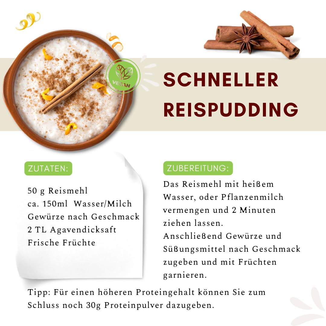 Kamelur Bio Reismehl 25kg – Vollkorn Reismehl aus kontrolliert biologischem Anbau – Für Reispudding, Backen & Kochen