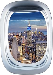 Beavorty 1 Peça Decalque De Janela Papel De Parede Mural Adesivos Infantis Decalques De Vista De Janela DIY Paisagem Adesivo De Parede Paisagem Adesivo De Janela De Casa Mural Decalque