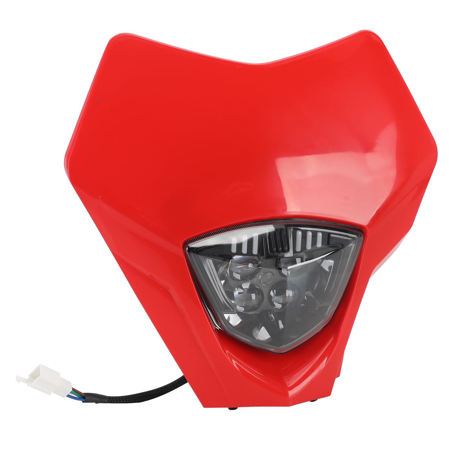 BAOUFF Headlight for GASGAS,Motorcycle Front Head Light for GasGas EC250 EC300 EC350 2021-2023 - Red