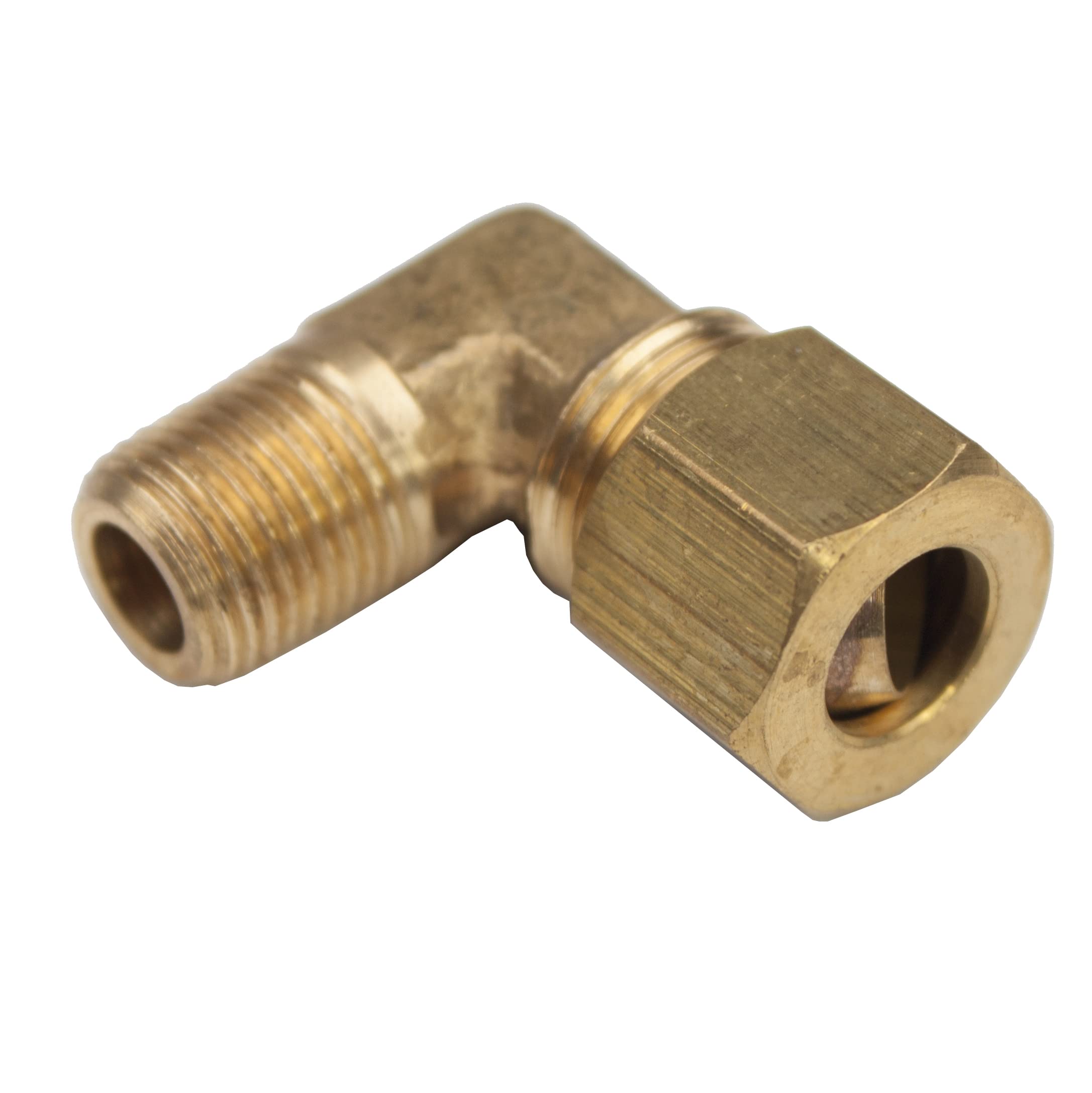 Curva Gomito Angolo 90° Ottone Giallo 3/8 Ff Raccordo Tubo Acqua - Foto 3