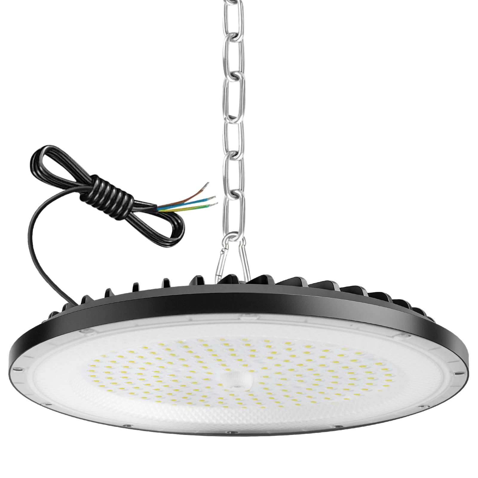 ZXICH 100W UFO LED high Bay Light, 15000LM, 6000K Cool White UFO LED Workshop lamp