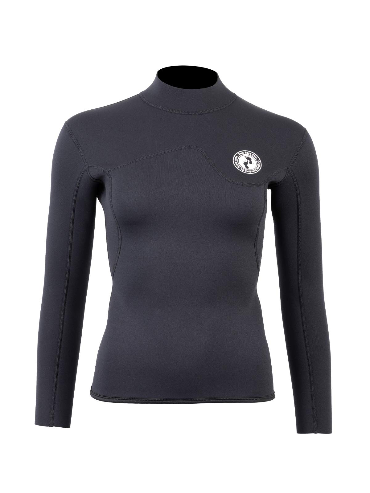 Two Bare Feet Women's Heritage Neoprene Wetsuit Jacket — Front Zip Surf Top for Swimming, Paddleboarding & Watersports | Lightweight, Flexible & Warm (Aspect Backzip (Black), S) — image 1