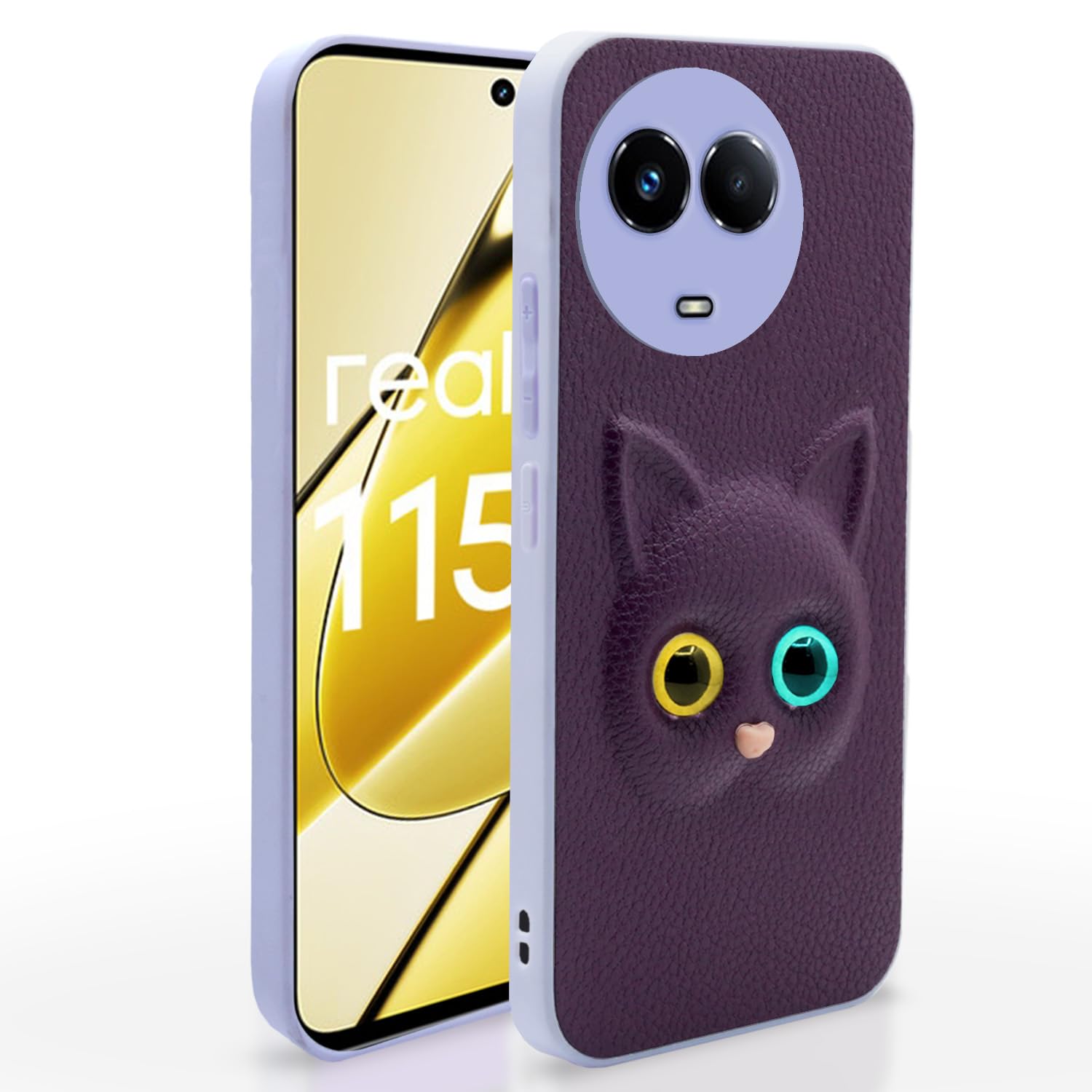 Pikkme Realme 11 / 11X 5G / Narzo 60X 5G Back Cover for Girls | Cute Cat Leather Finish | Soft TPU | Case for Realme 11 / 11X 5G / Narzo 60X 5G (Purple) (B0CHWBDNJ6) Amazon Price History, Amazon Price Tracker
