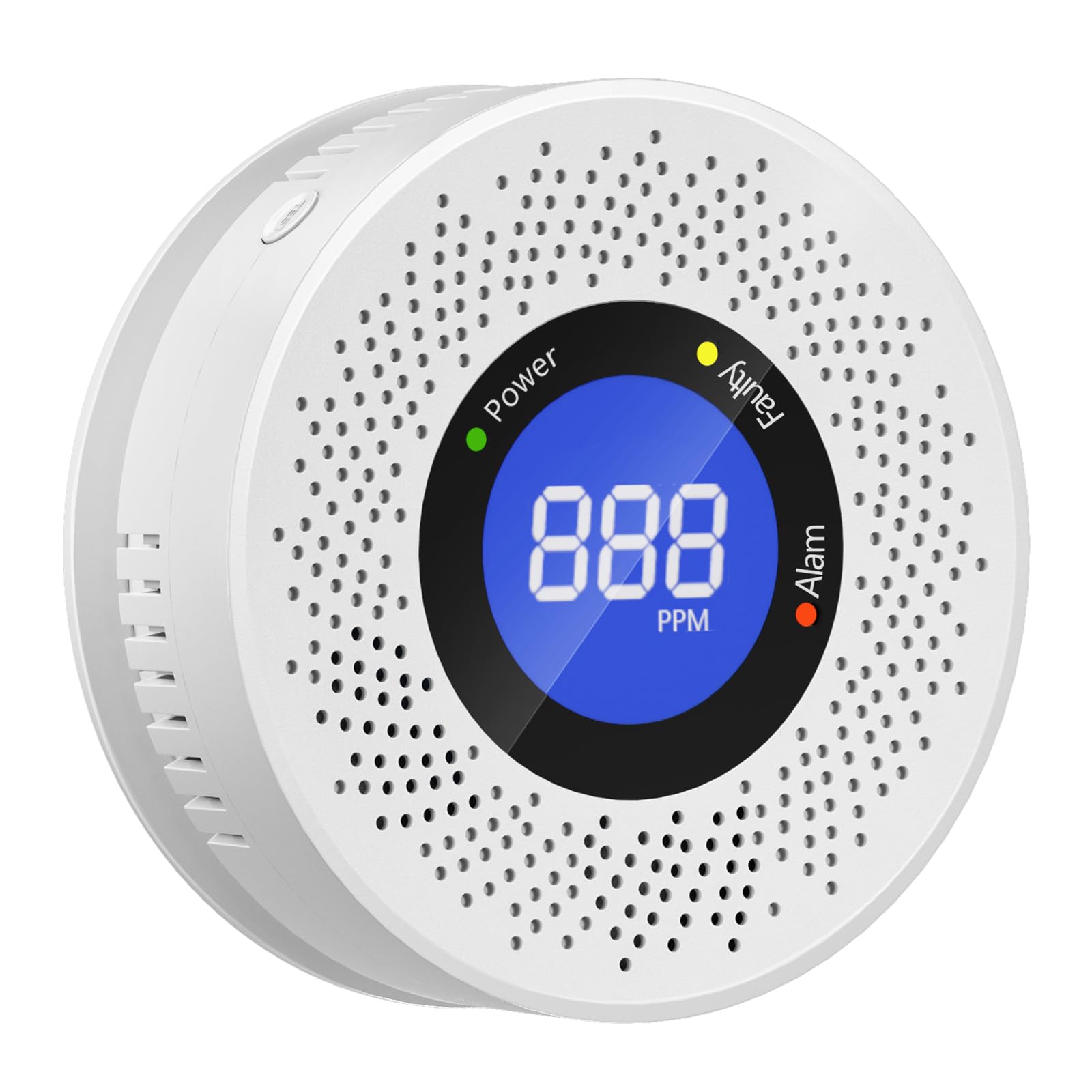 1 Pack Carbon Monoxide Detectors ，Replaceable Battery Operated Household CO Detector Alarm with Digital Display for Warehouse Kitchen Restaurant Hotel Office