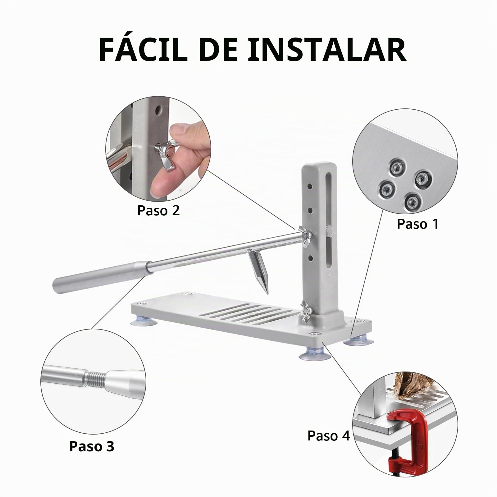 Abridor Ostras, Oyster Shucker Cuchillo para ostras Juego de herramientas Oyster Con 4 Alturas Ajustables, Acero Inoxidable, con Guantes&Base Antideslizantes Herramienta para Mariscos Almejas